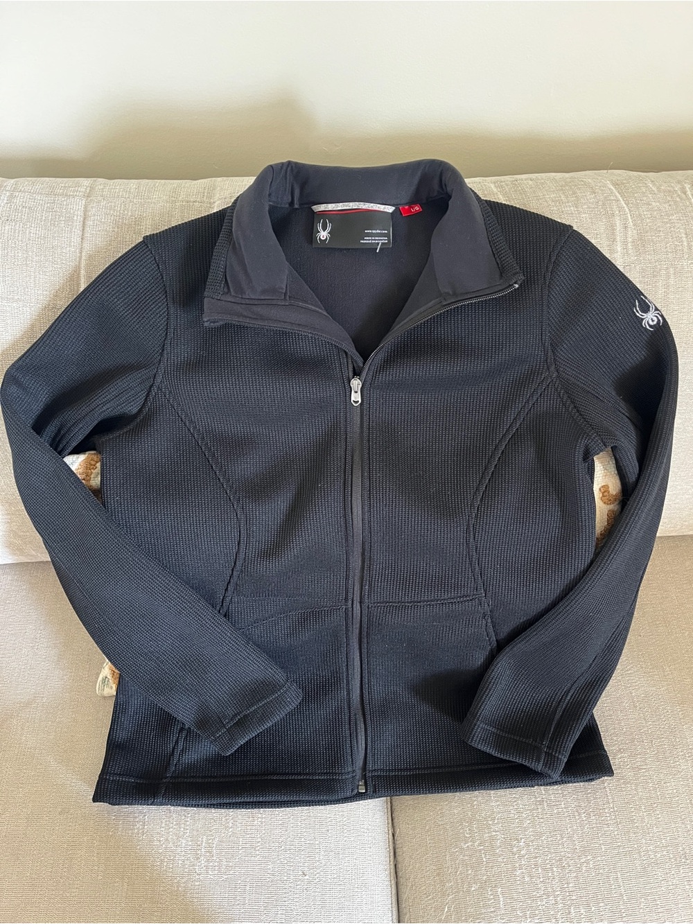 Spyder Women's Black Full-Zip Fleece Jacket